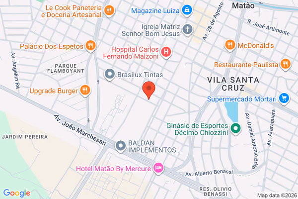 Mapa da localização - Matão (Matriz)